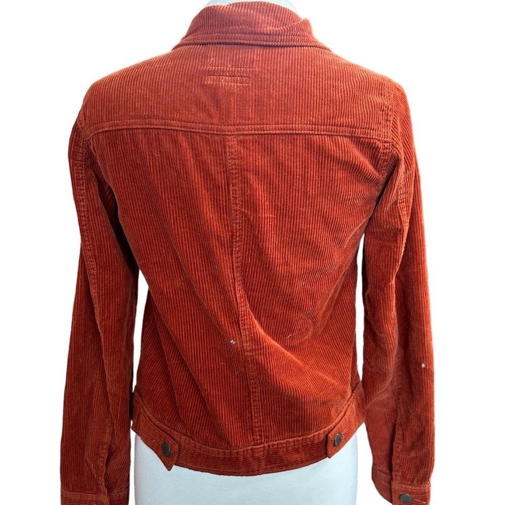 Universal Thread Rust Red Corduroy Jacket Womens … - image 2